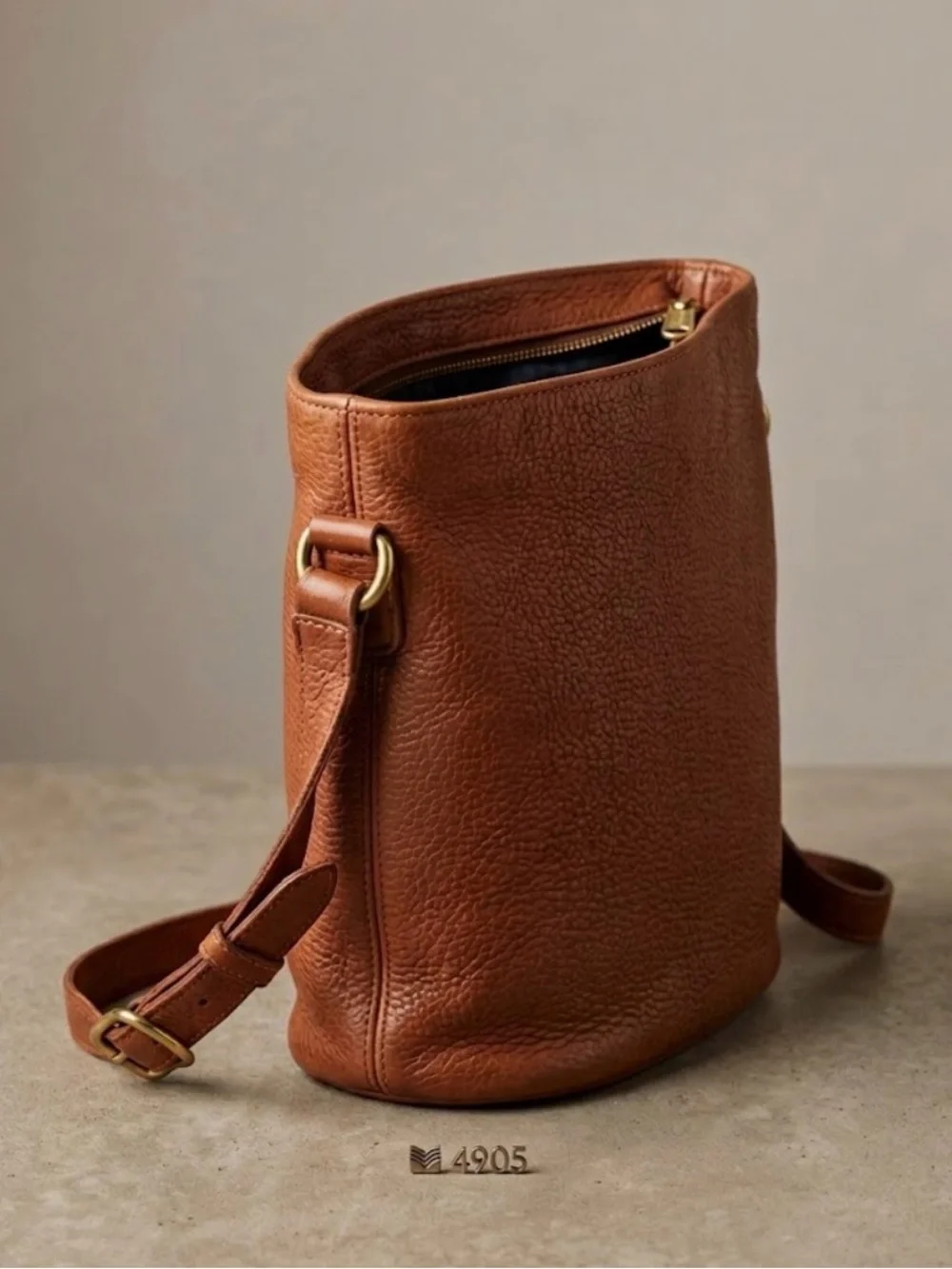 Vintage Coach Sonoma Bucket Bag Brown Pebbled Leather Crossbody USA Made 4905